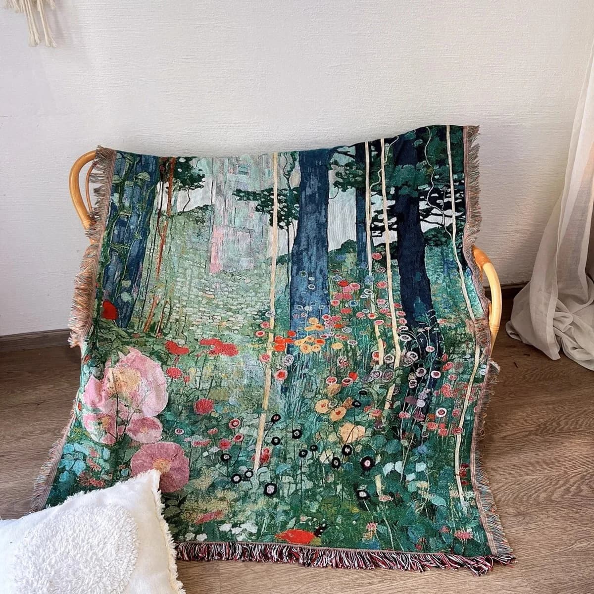 Klimt Geheim Tuin Tapisserie Werpdekentje voor Sofa Wanddecoratie