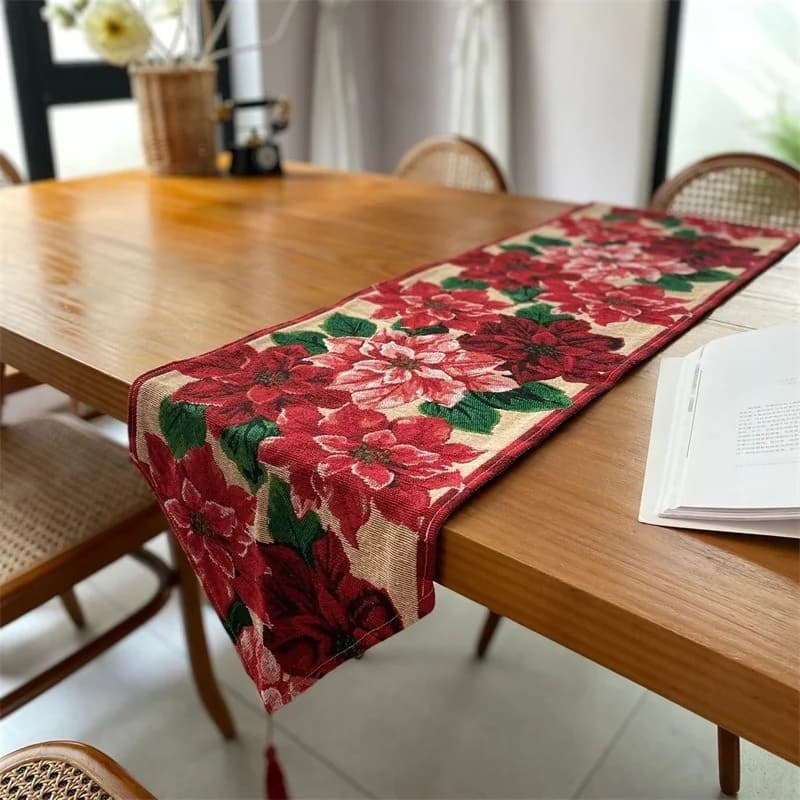 Kersts tafelloper Feestelijke decoratie