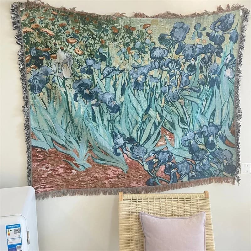 Van Gogh kunst tapestry deken katoenmix wanddecoratie