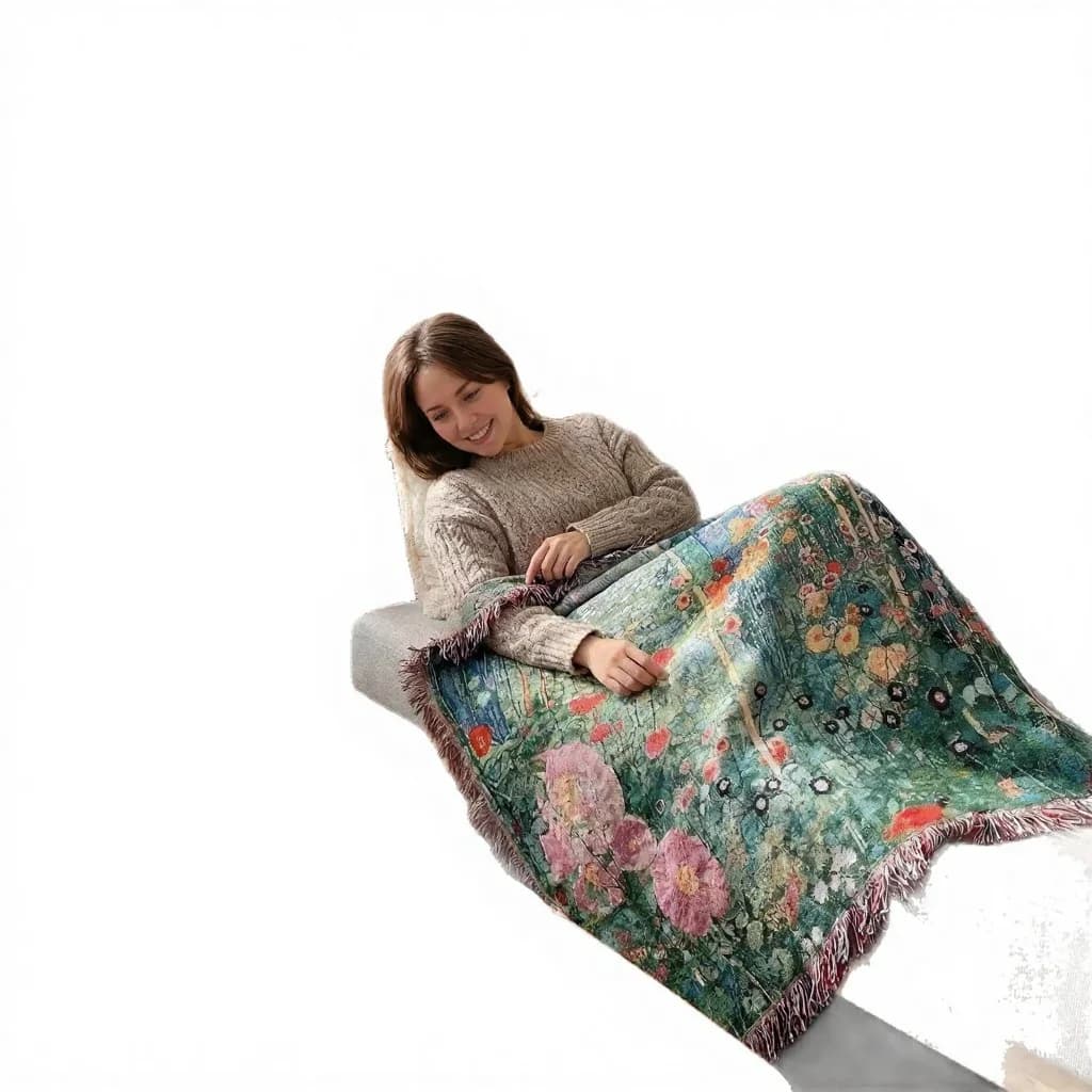 Klimt Geheim Tuin Tapisserie Werpdekentje voor Sofa Wanddecoratie