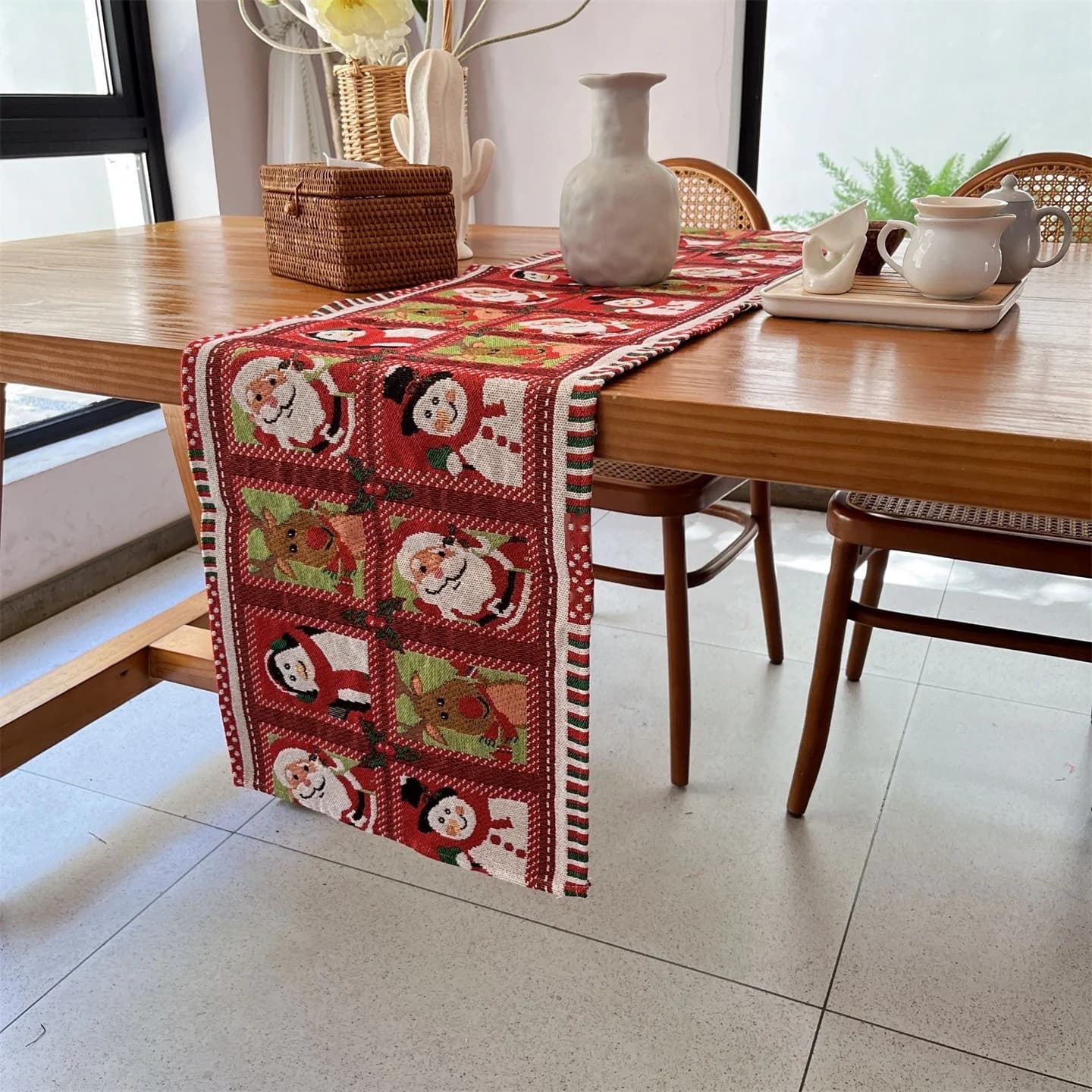 Kerst Tafelloper Feestelijke Holiday Decoratie