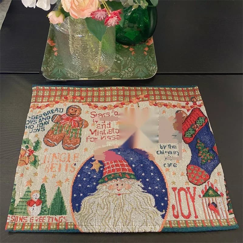 Kerst Tafelloper Feestdecoratie Katoenmix Stof