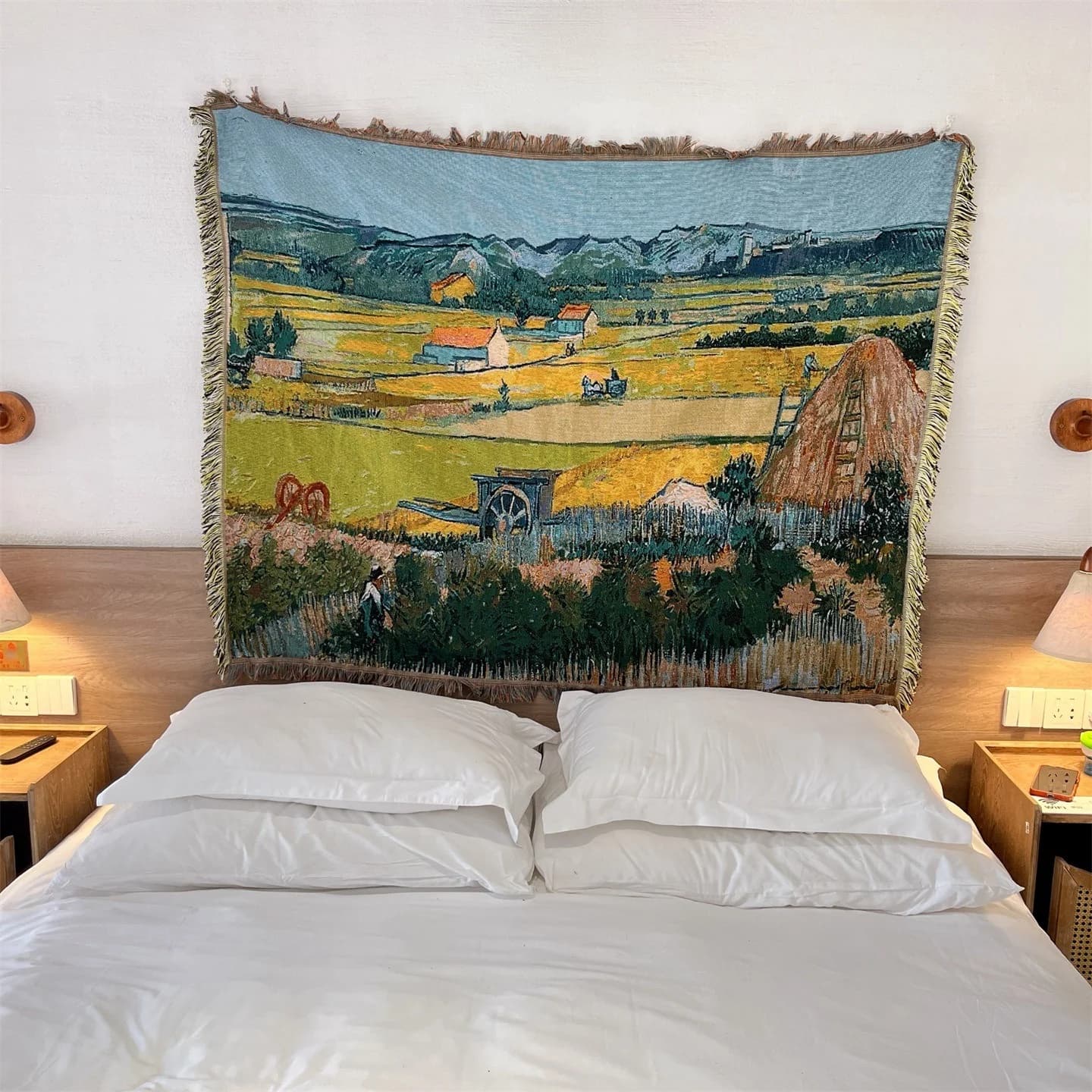 Geweven Plaid in Van Gogh-stijl voor Sofa Bed Wanddecoratie 130x160cm