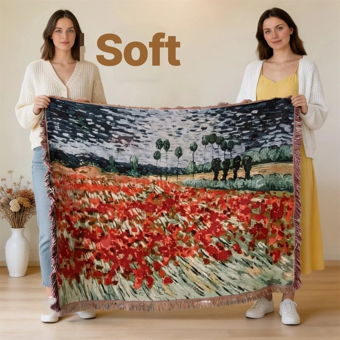 Van Gogh-stijl Tapisserie Woondekend voor Sofa en Muurdecoratie