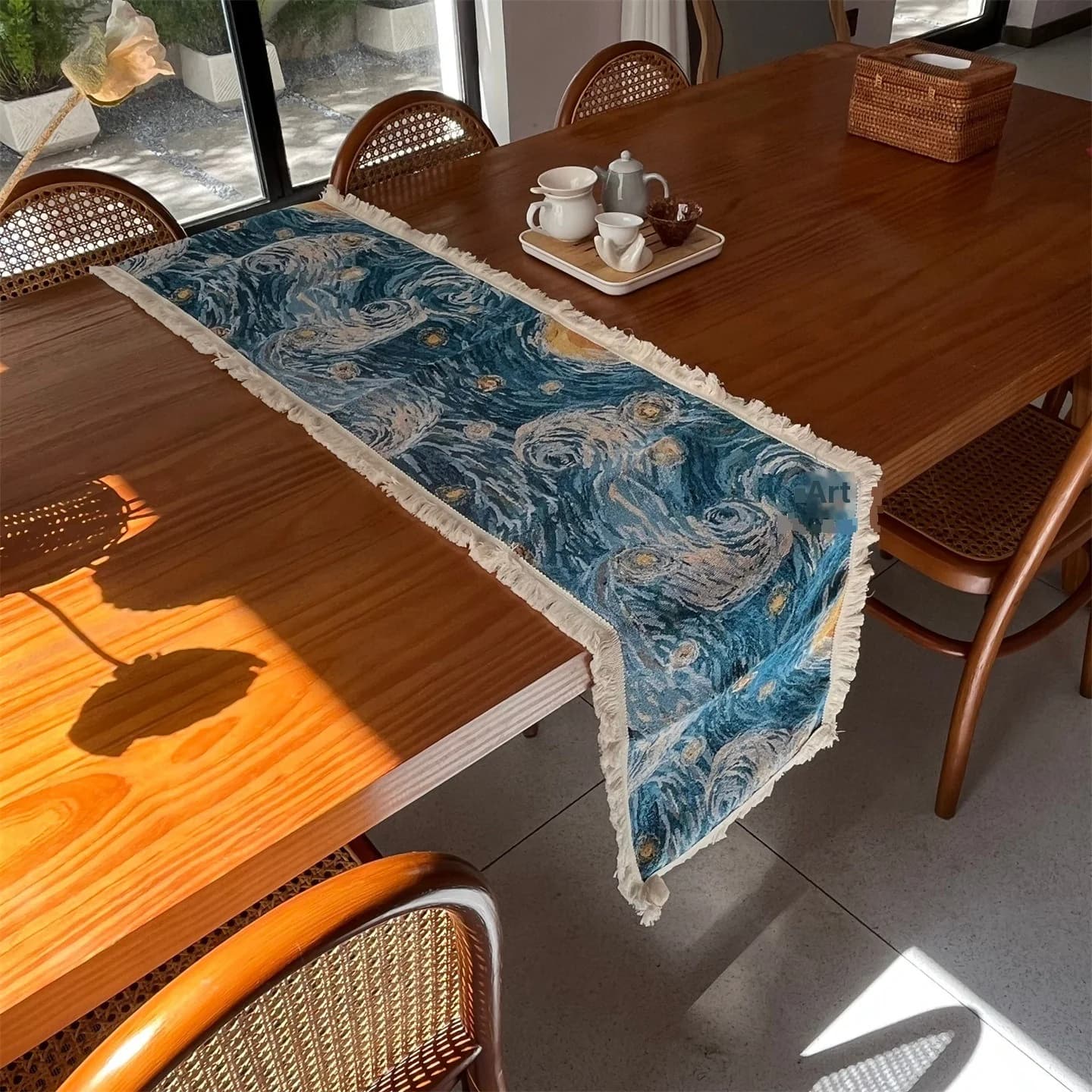 Van Gogh Sterrennacht Tafelloper Katoenmix