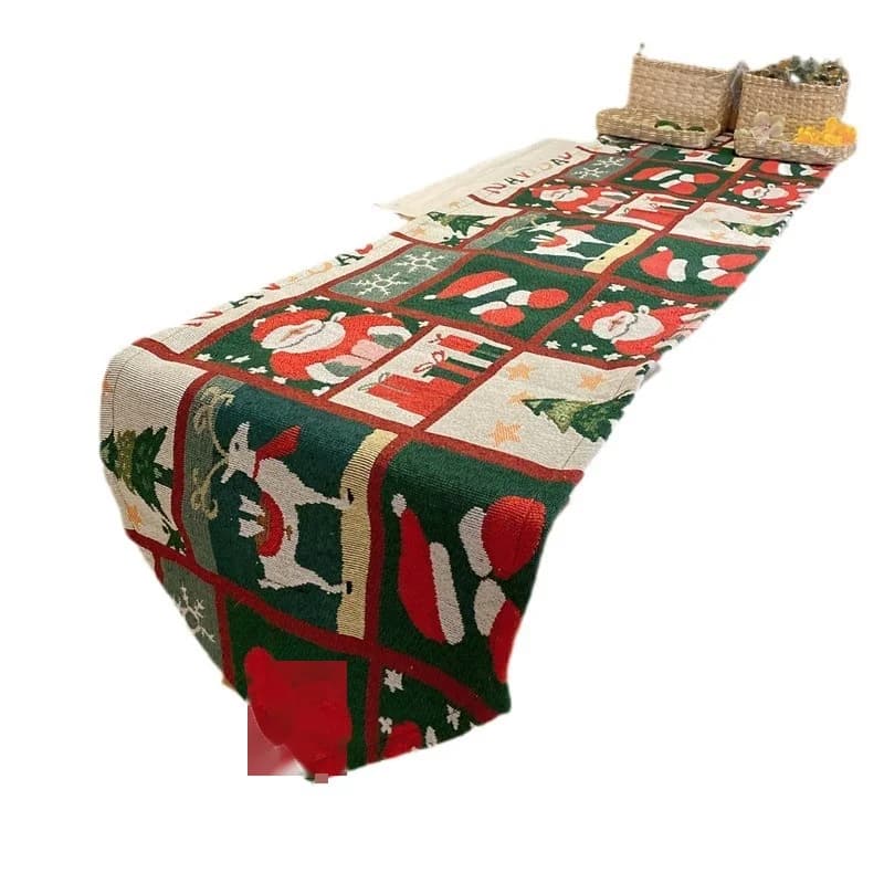 Kerst Tafelloper Katoenmix Feestelijke Holiday Decor