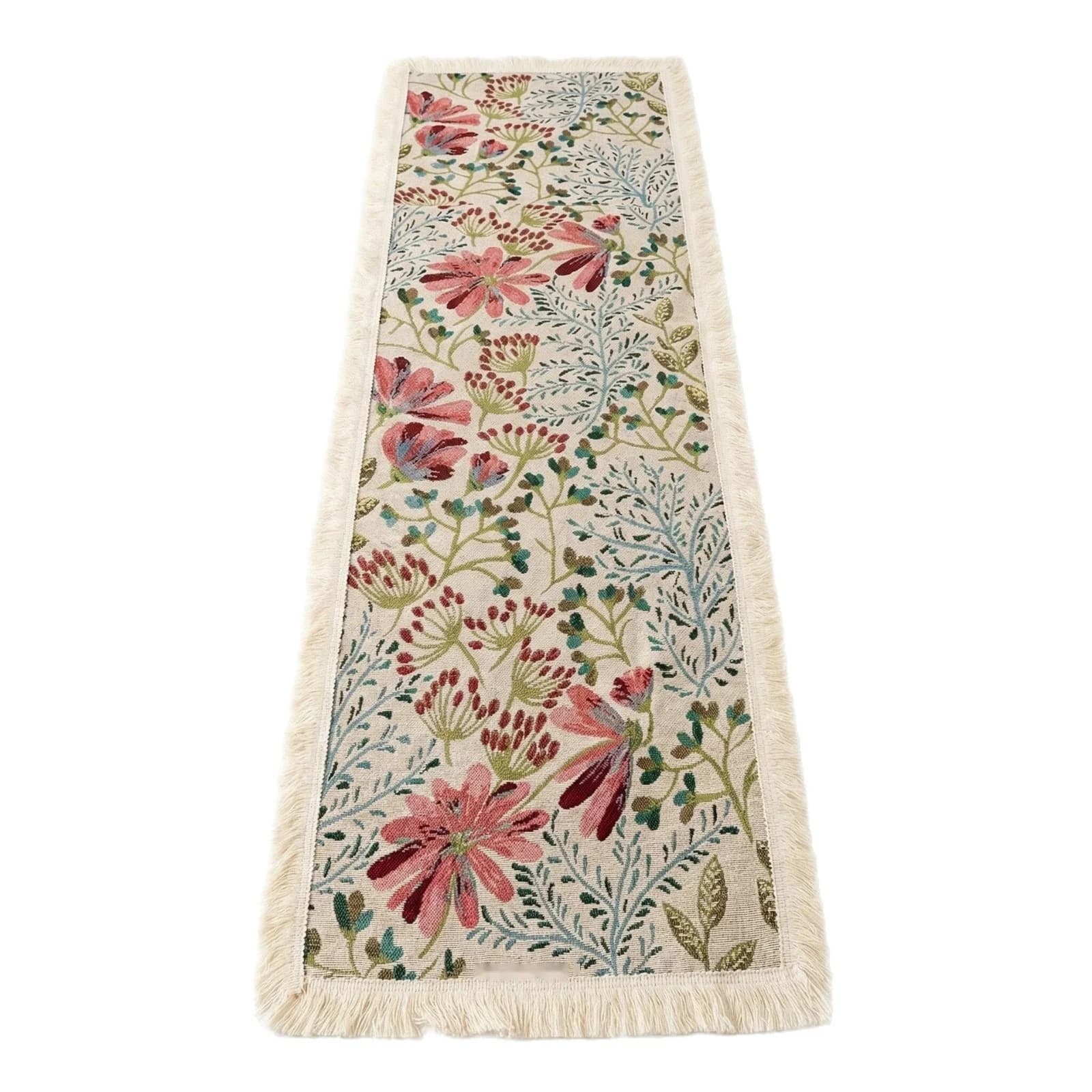 Jacquard Tafelloper Katoen Mix Bloemenpatroon Eetkamerdecoratie