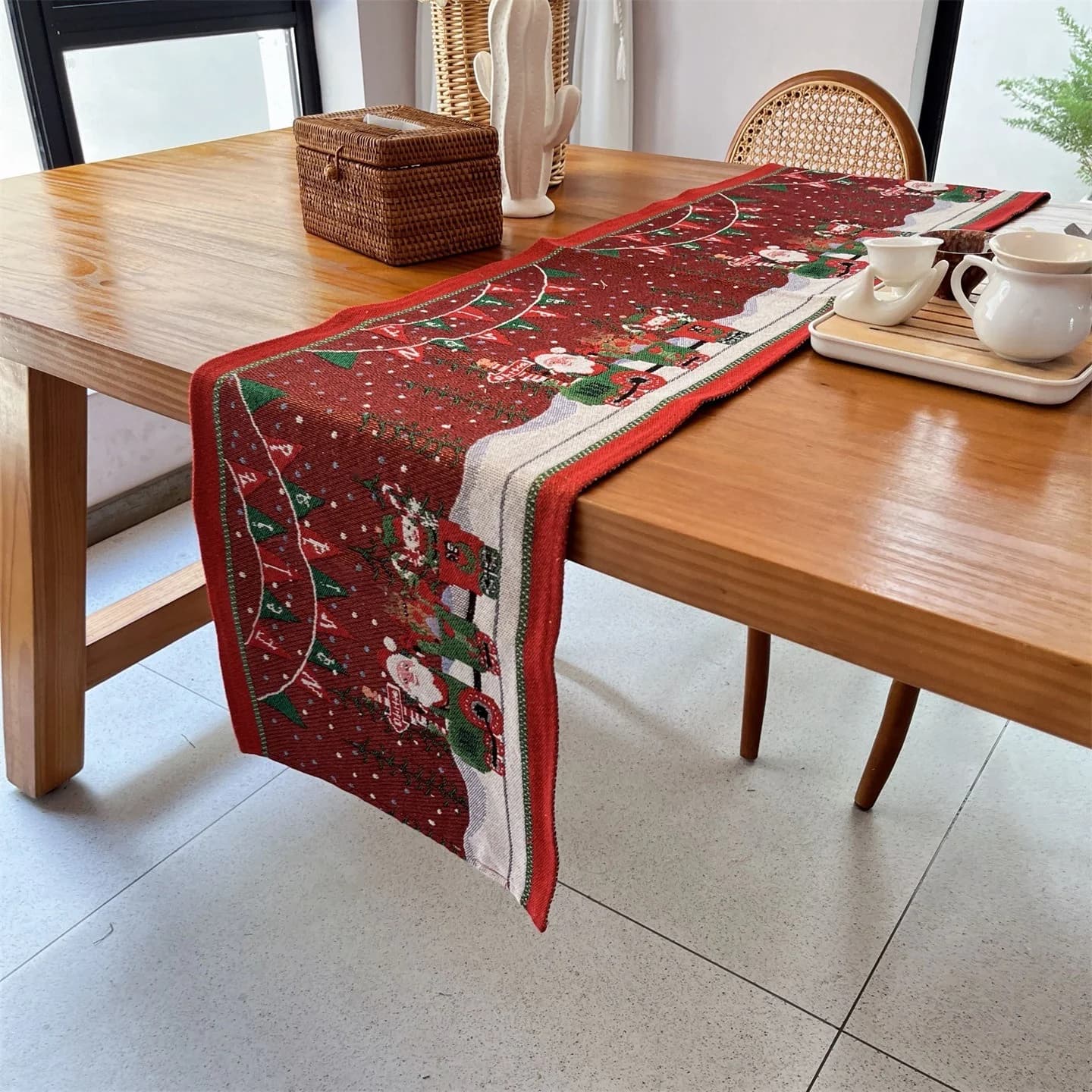 Kerst Tafelloper Feestelijke Holiday Decoratie