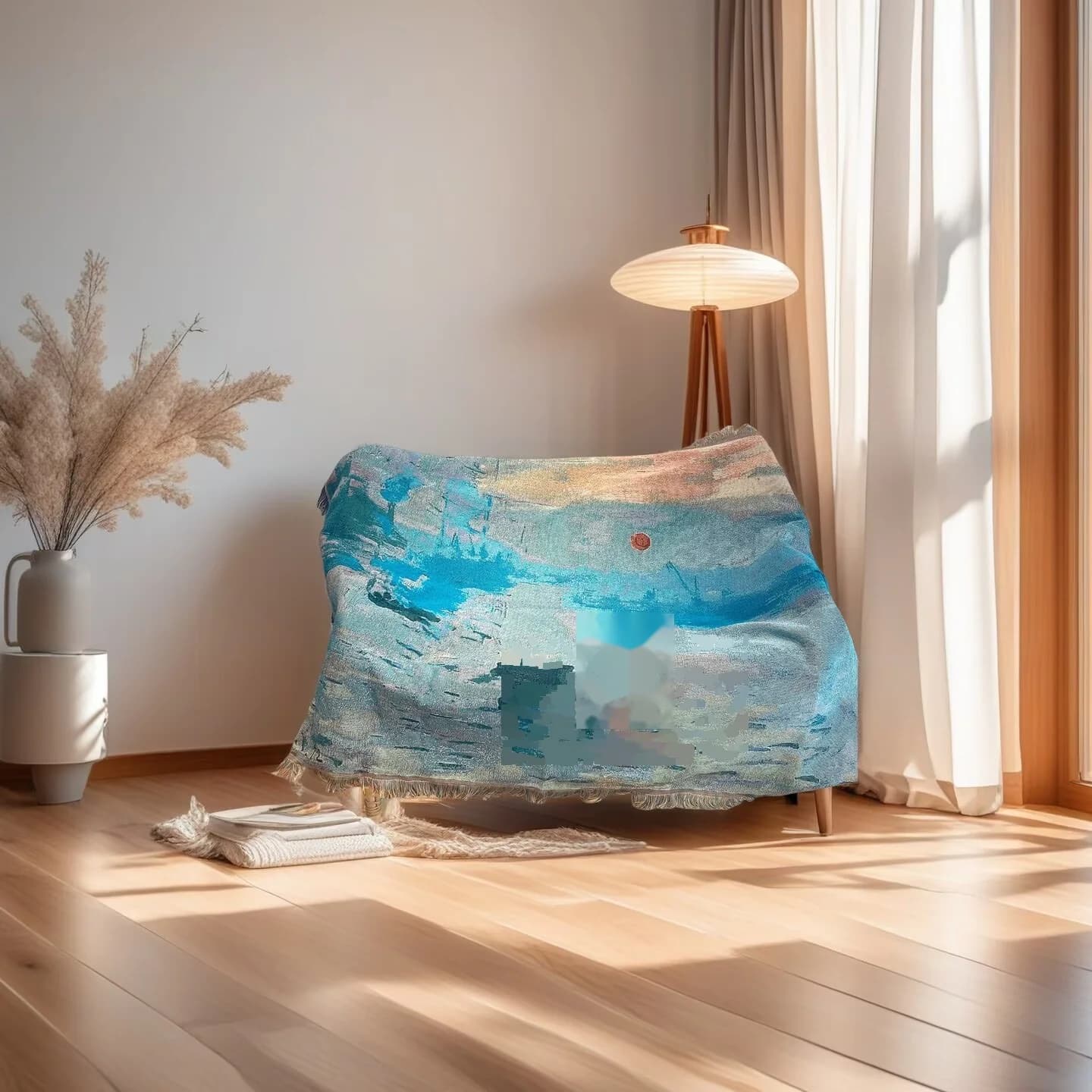 Tapestry deken in olieverfstijl voor sofa en wanddecoratie