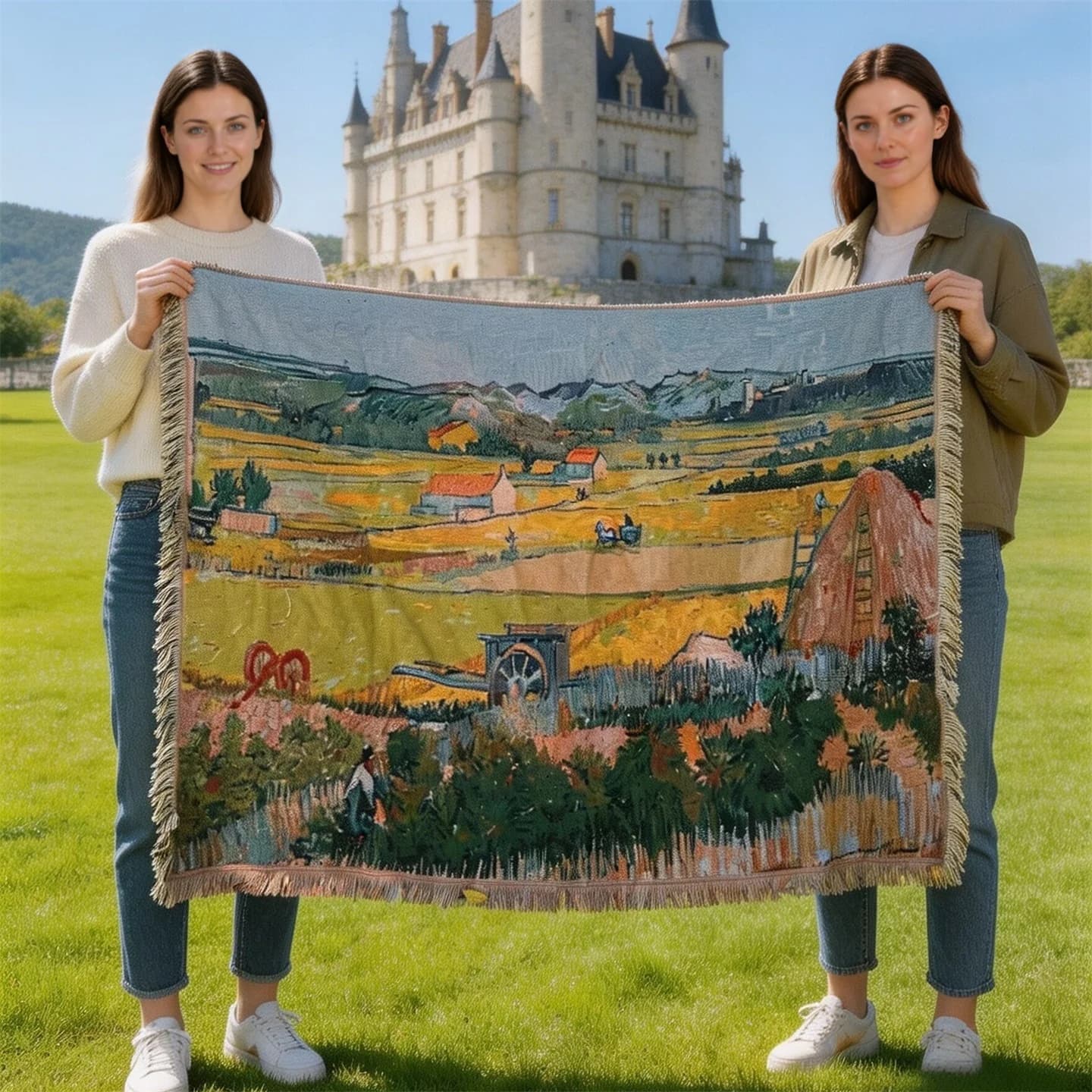 Van Gogh Stijl Tapisserie Woondeken Katoenmix Wandkunst Sofahoes