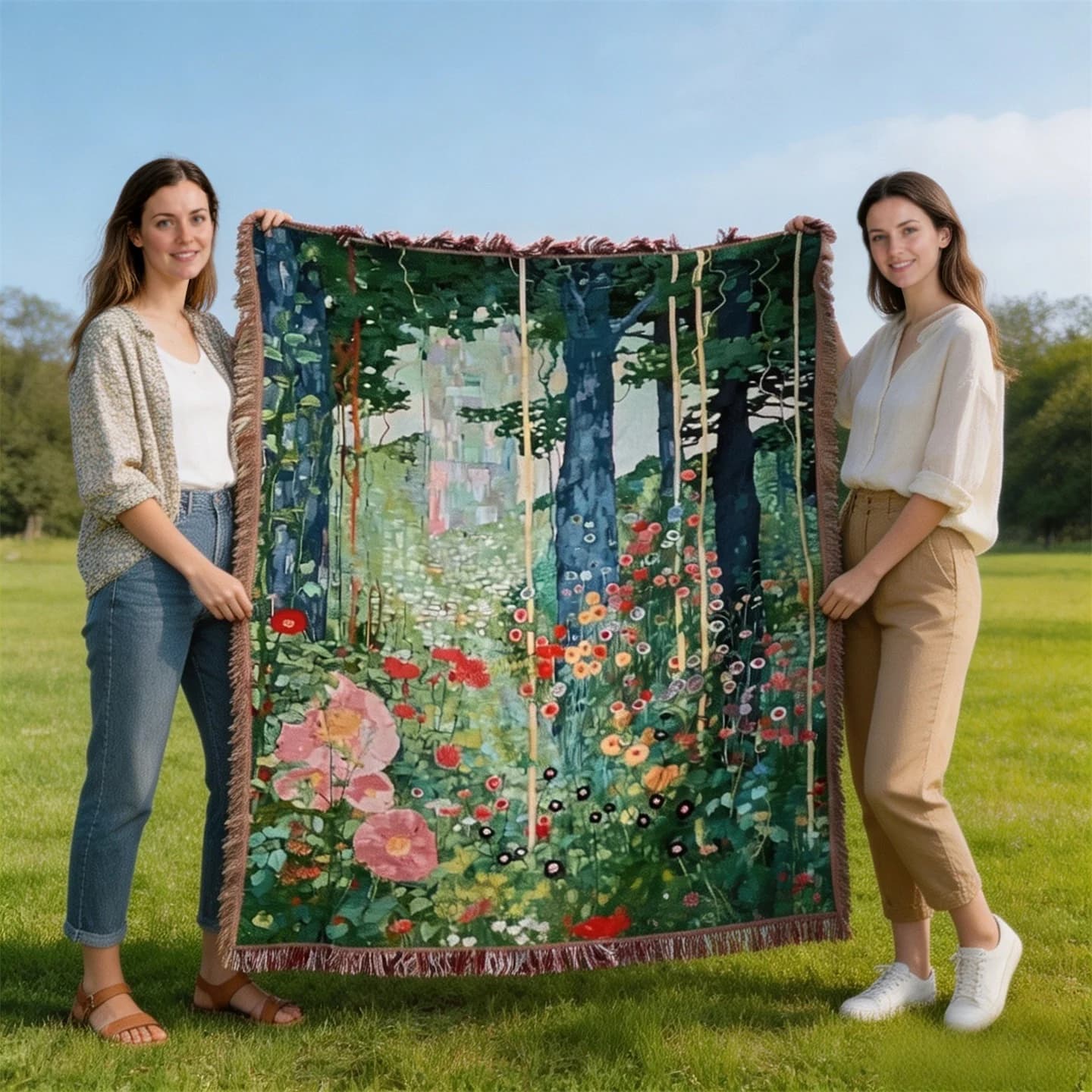 Klimt Geheim Tuin Tapisserie Werpdekentje voor Sofa Wanddecoratie