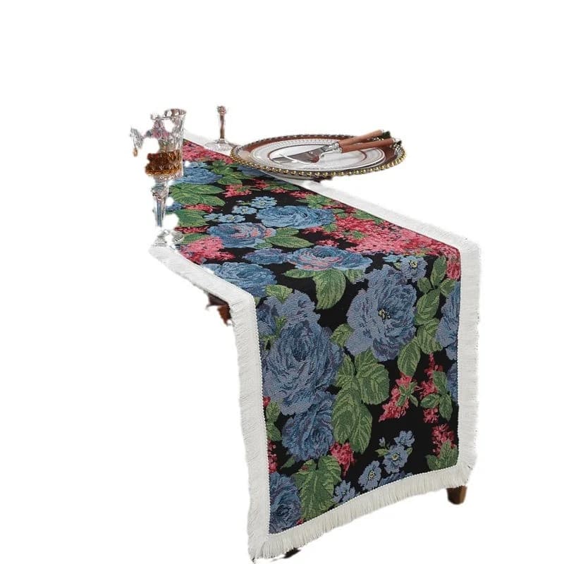 Noordse Stijl Tafelloper Bloemenprint Huisdecoratie Doek
