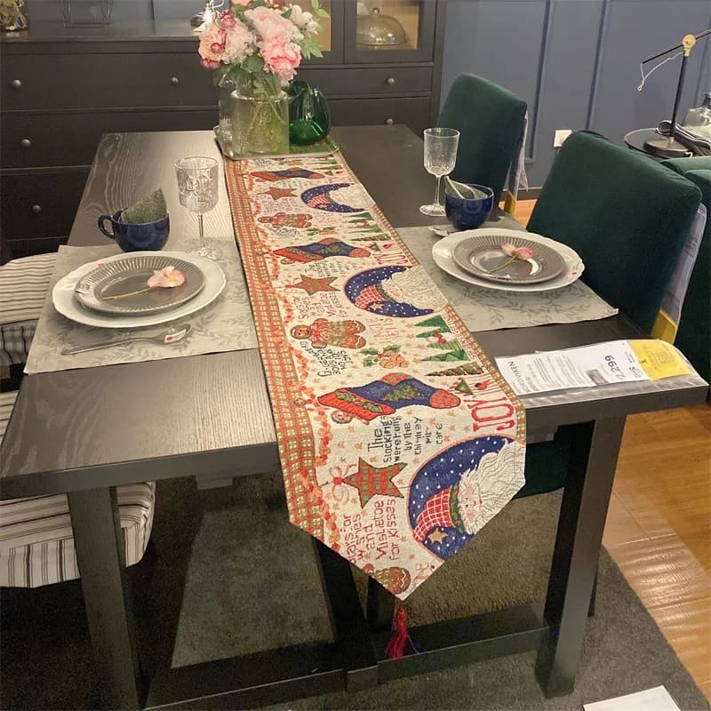 Kerst Tafelloper Feestelijke Holiday Decor voor Eettafel